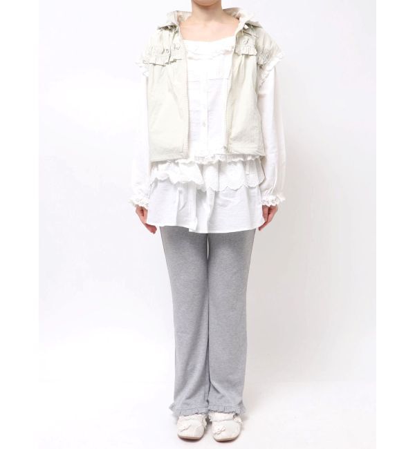 merry jenny「frill nylon jacket」|ダウンベスト・ベスト|