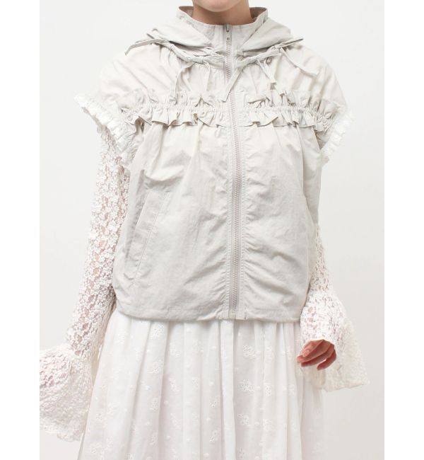 merry jenny「frill nylon jacket」|ダウンベスト・ベスト|