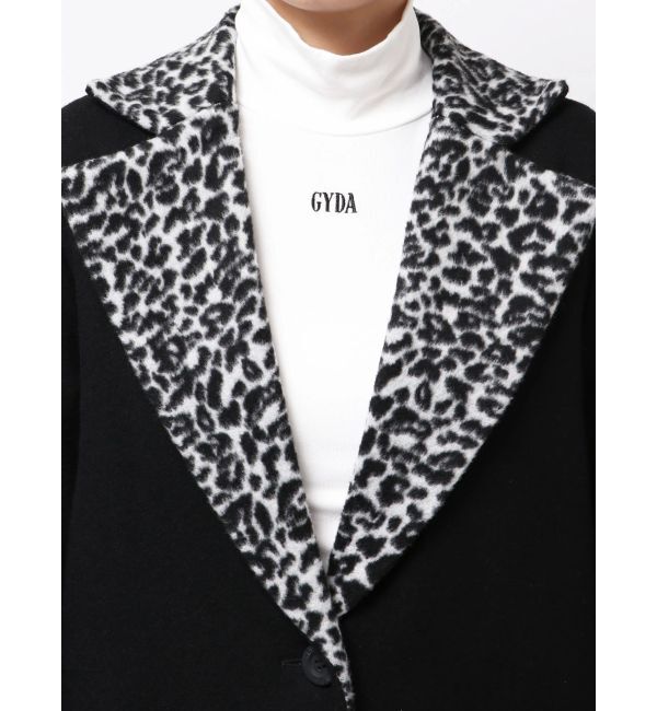 GYDA「leopard slim longコート」|ダウン|