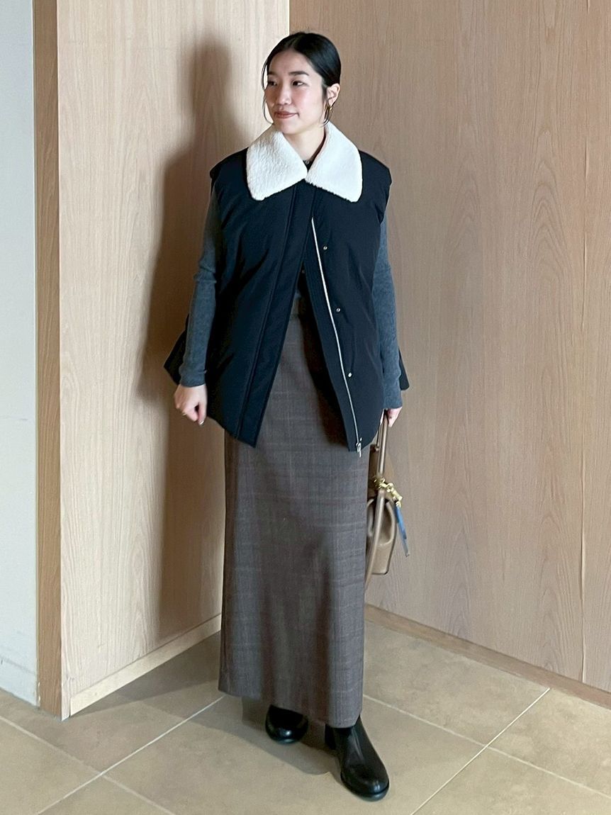 Mila Owen「ウエストデザインストレートロングスカート」|スカート|