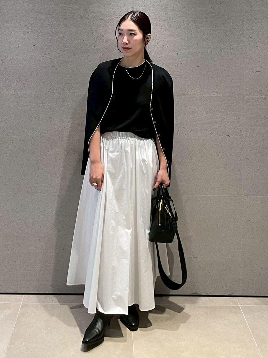 Mila Owen「【セットアップ対応】スカラップデザインアンサンブル半袖プルオーバー」|Tシャツ・カットソー|