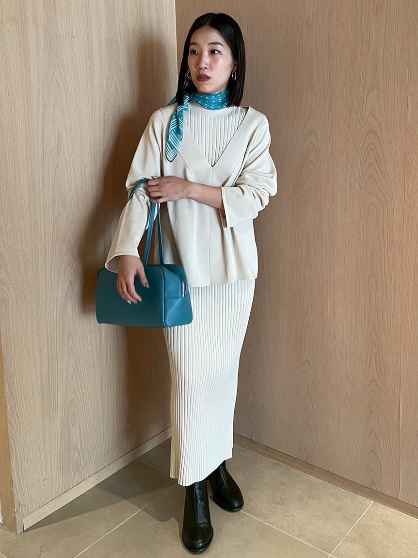 Mila Owen「両得レイヤードニットワンピ」|ワンピース|