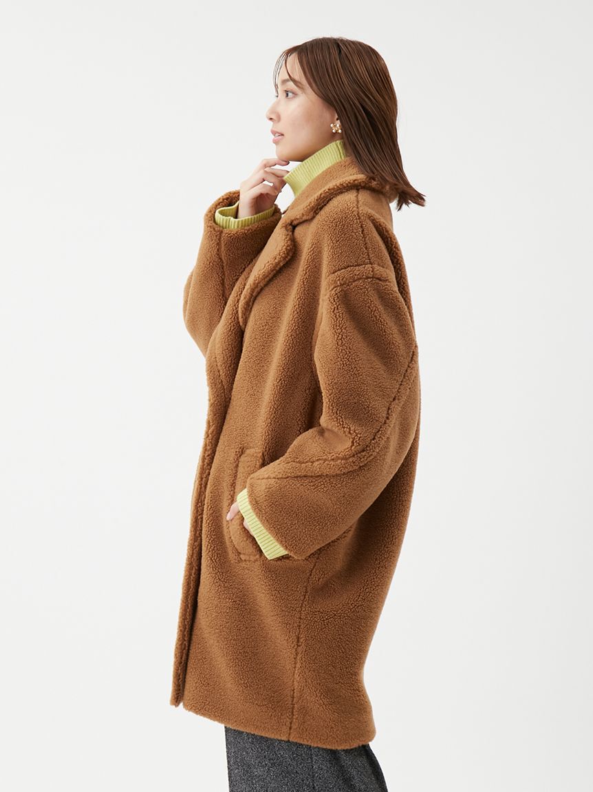 Mila Owen「オーバーサイズボアコート」|ステンカラーコート|