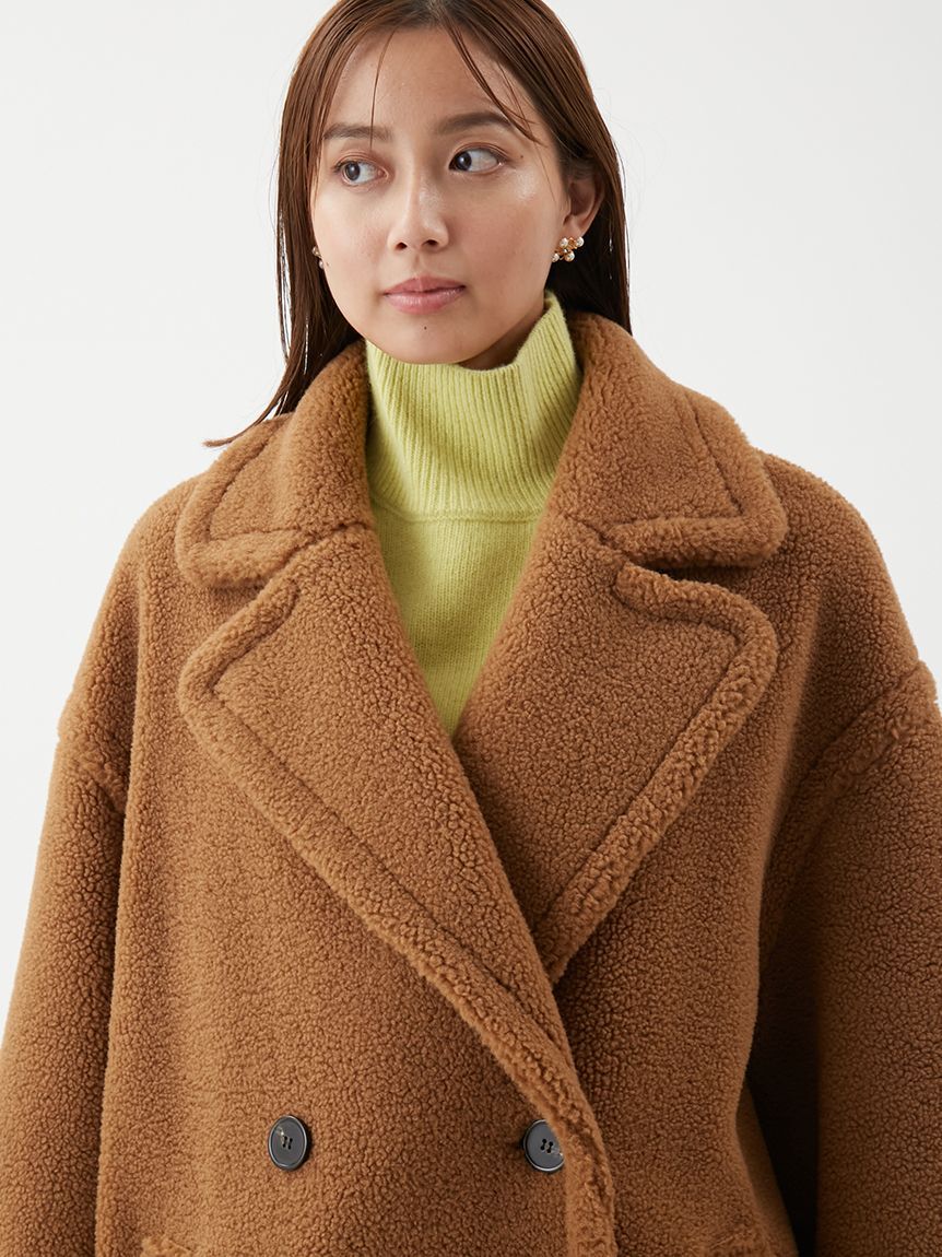 Mila Owen「オーバーサイズボアコート」|ステンカラーコート|