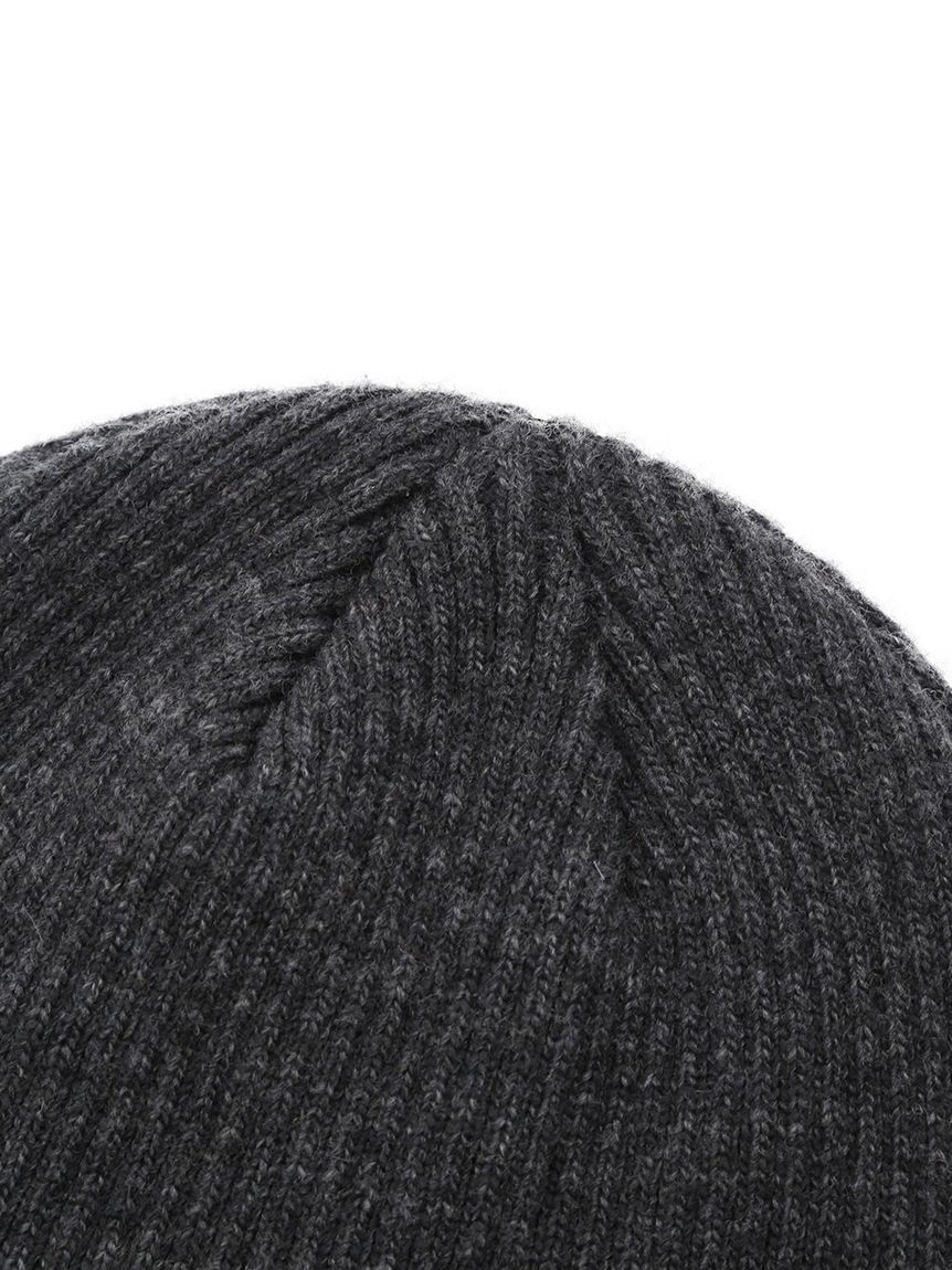 emmi atelier「ウールリブニットビーニー」|ニット帽|