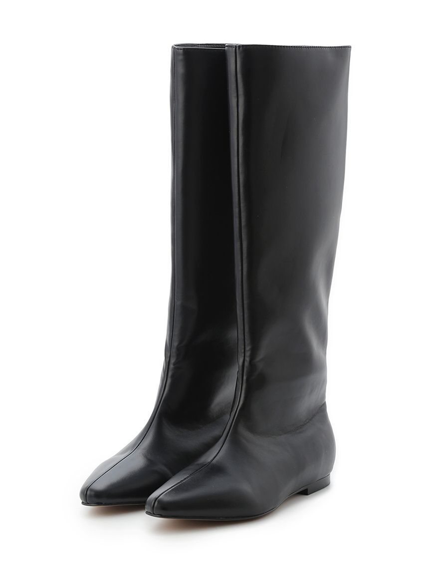 emmi atelier「ジョッキーロングブーツ」|ロングブーツ|BLK