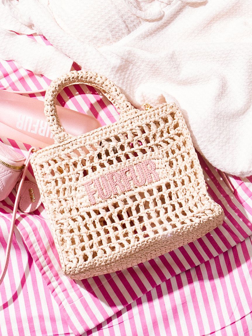 FURFUR「【限定カラー】ラフィアロゴトートバッグ」|トートバッグ|