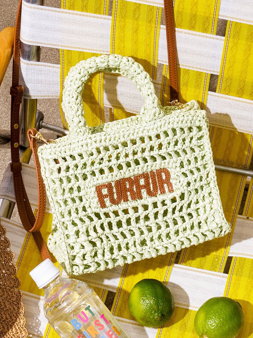 FURFUR「【限定カラー】ラフィアロゴトートバッグ」|トートバッグ|