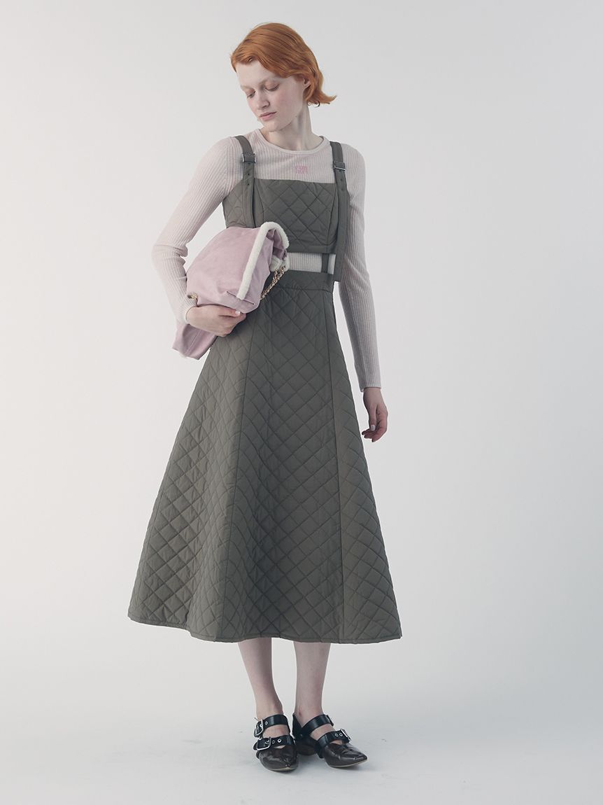 FURFUR「キルティング2WAYジャンパースカート」|ワンピース|KKI
