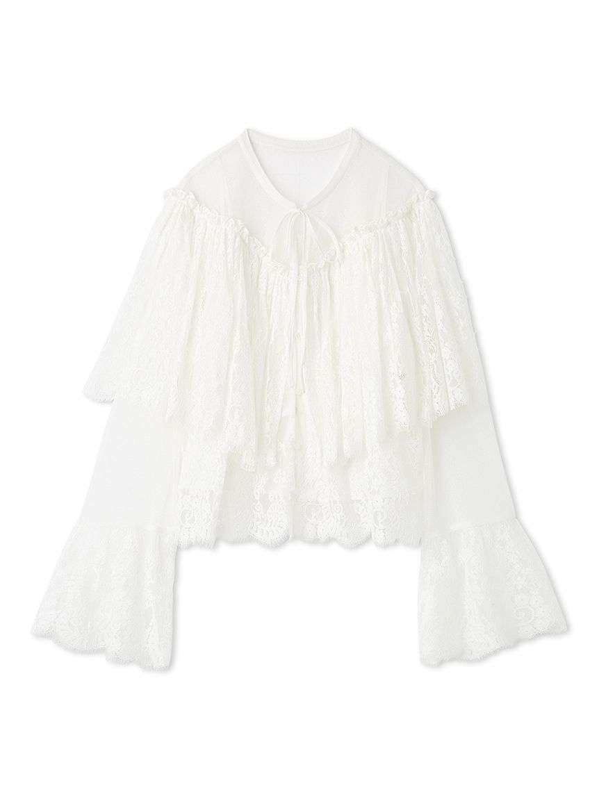 FURFUR「スカラップレースブラウス」|シャツ・ブラウス|