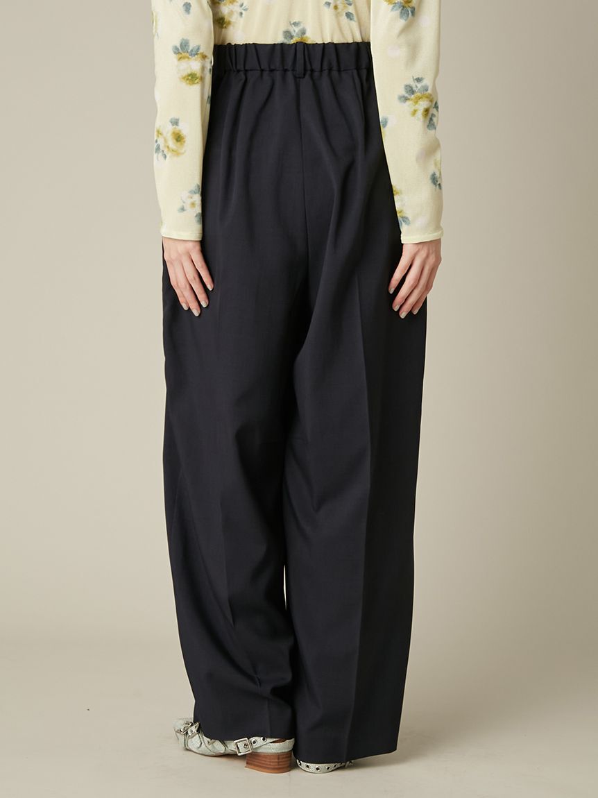 FURFUR「タックデザインワイドスラックス」|チノ|