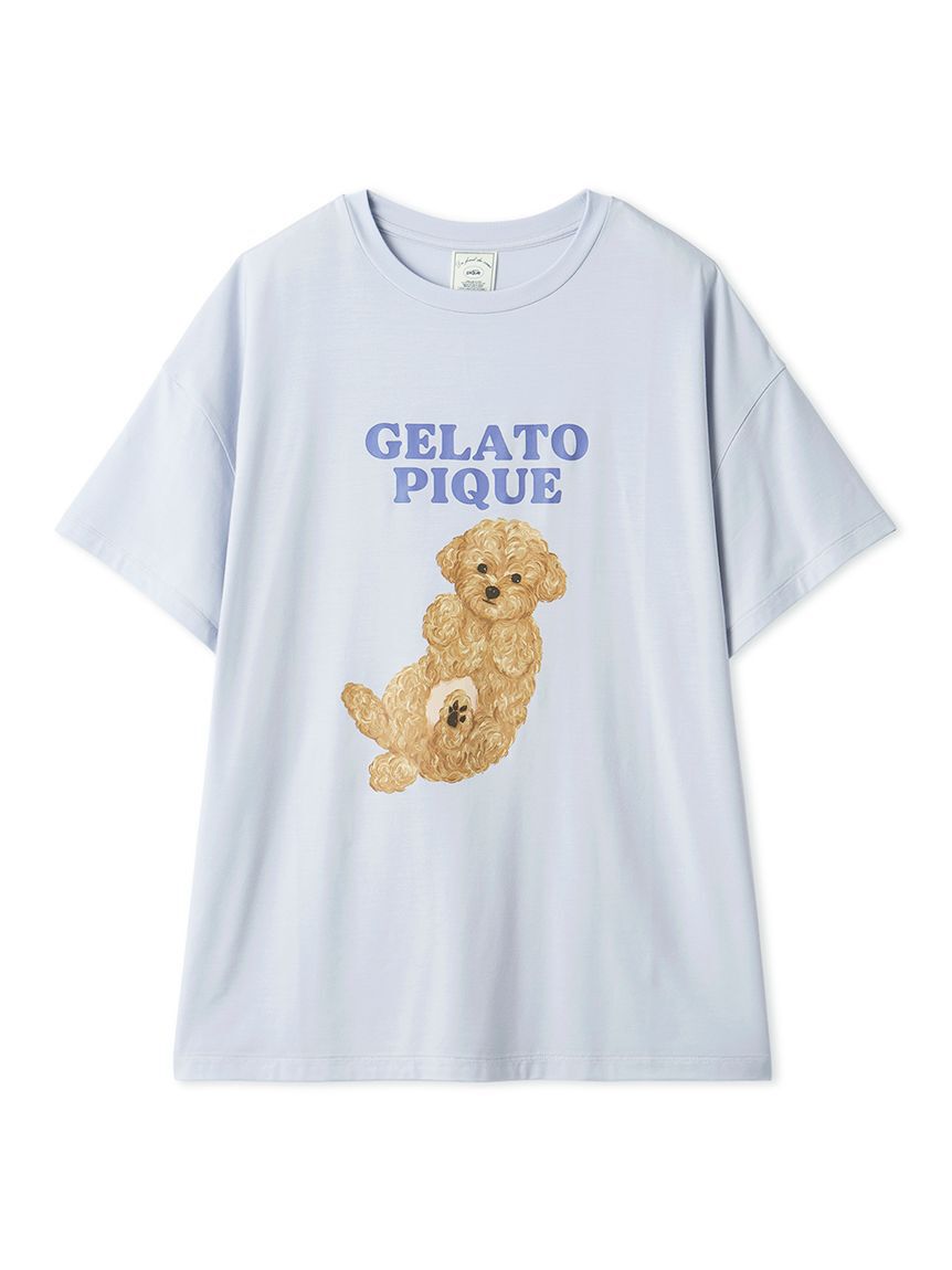 gelato pique「ドッグワンポイントTシャツ」|ルームウェア|