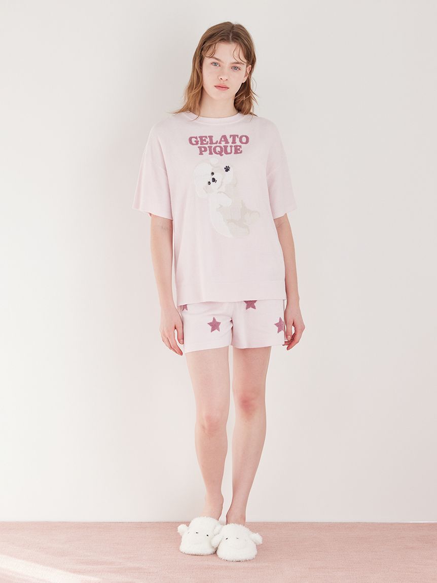 gelato pique「【ONLINE限定カラーあり】ドッグジャガードプルオーバー」|ルームウェア|