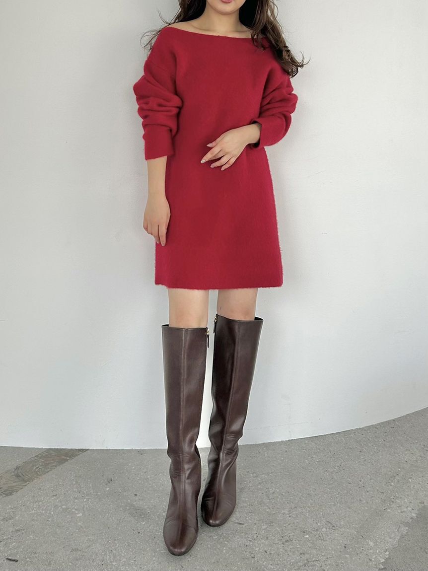 FRAY I.D「フォックスウールミニニットワンピース」|ワンピース|