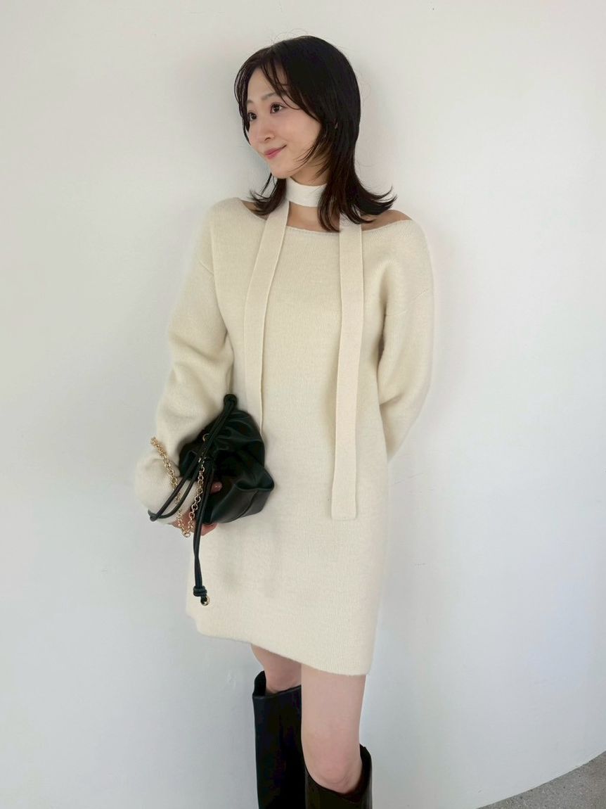 FRAY I.D「フォックスウールミニニットワンピース」|ワンピース|