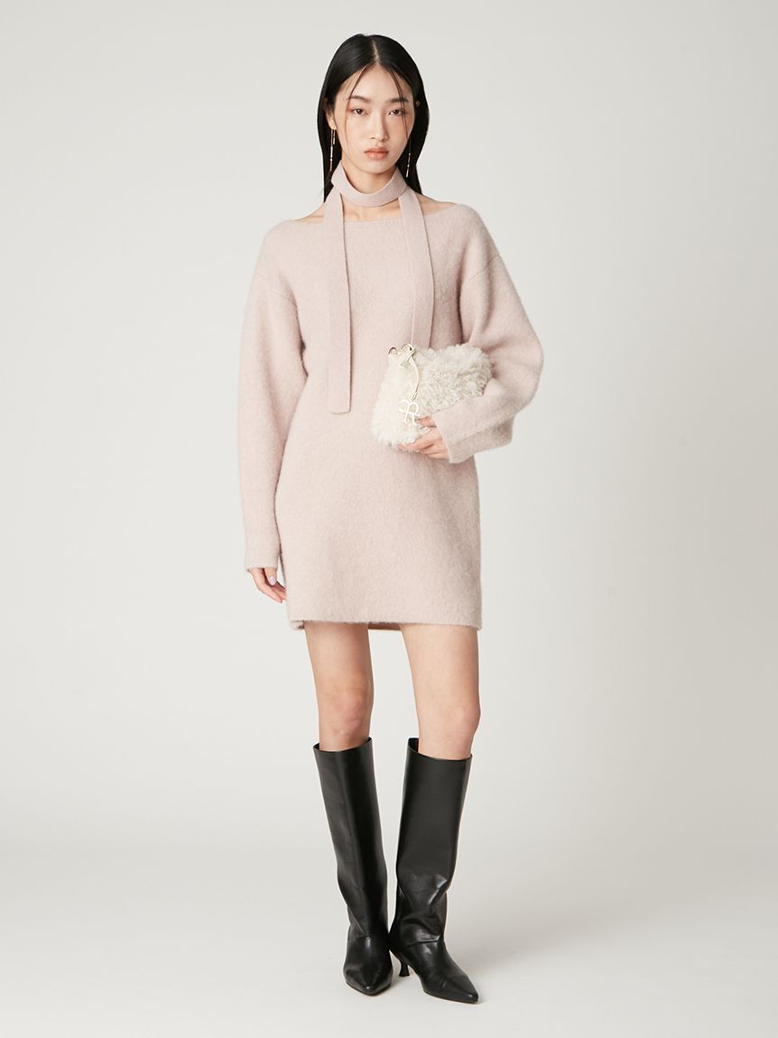 FRAY I.D「フォックスウールミニニットワンピース」|ワンピース|