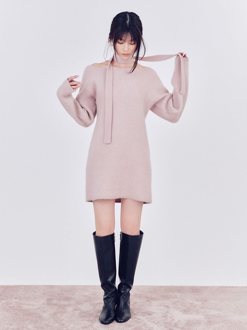 FRAY I.D「フォックスウールミニニットワンピース」|ワンピース|