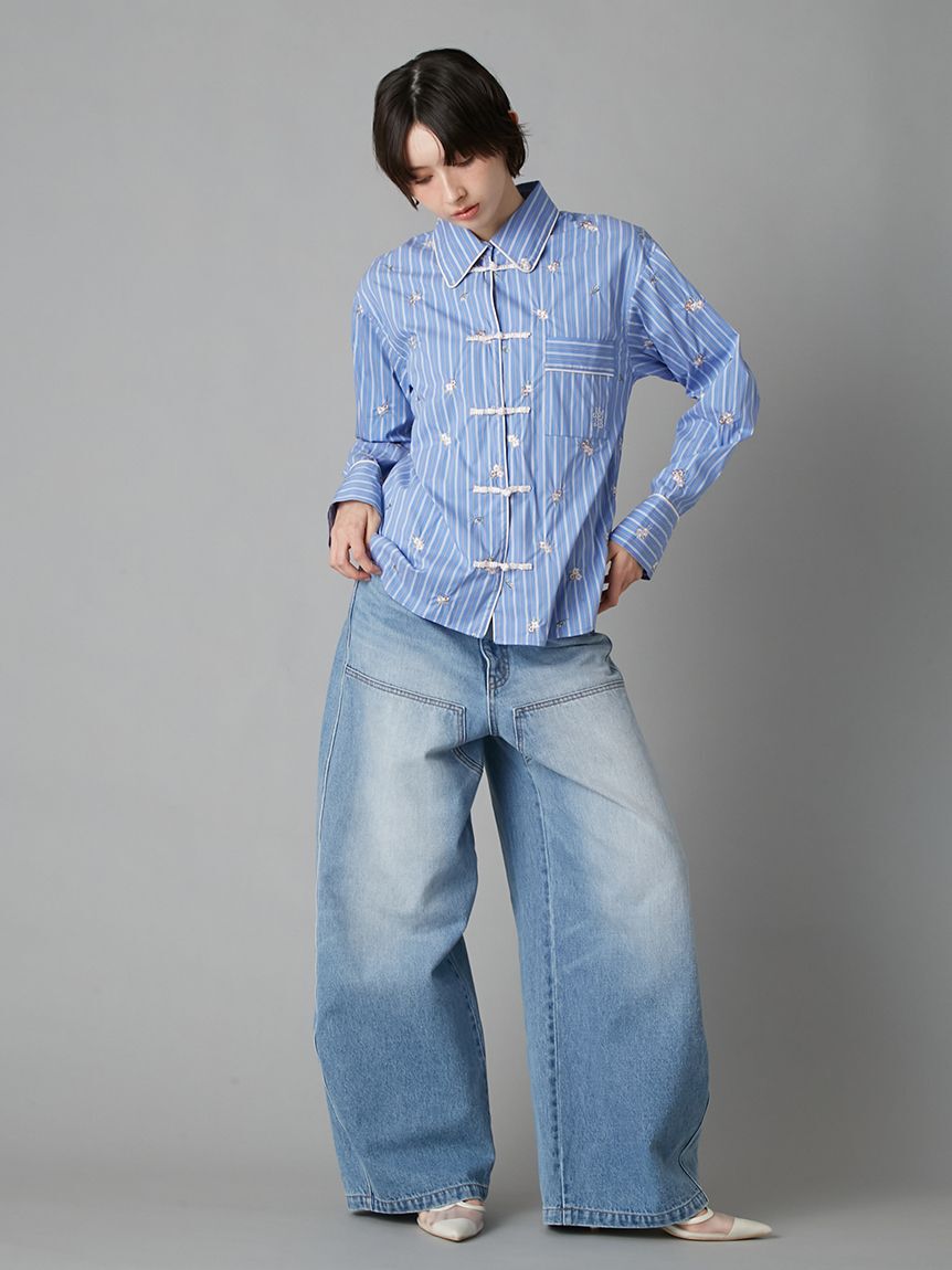 LILY BROWN「【LILY BROWN&times;KEITA MARUYAMA】チャイナスリーピングシャツ」|シャツ・ブラウス|