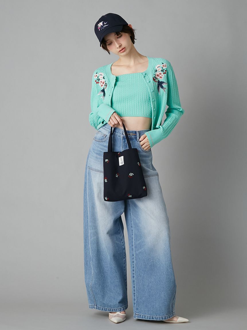 LILY BROWN「【LILY BROWN&times;KEITA MARUYAMA】エンブロイダリーミニトート」|トートバッグ|