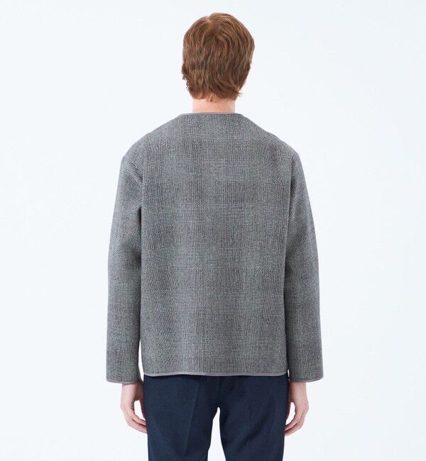 MACKINTOSH PHILOSOPHY「ノーカラージャケット 高密度リバークロス」|ブルゾン・スタジャン|