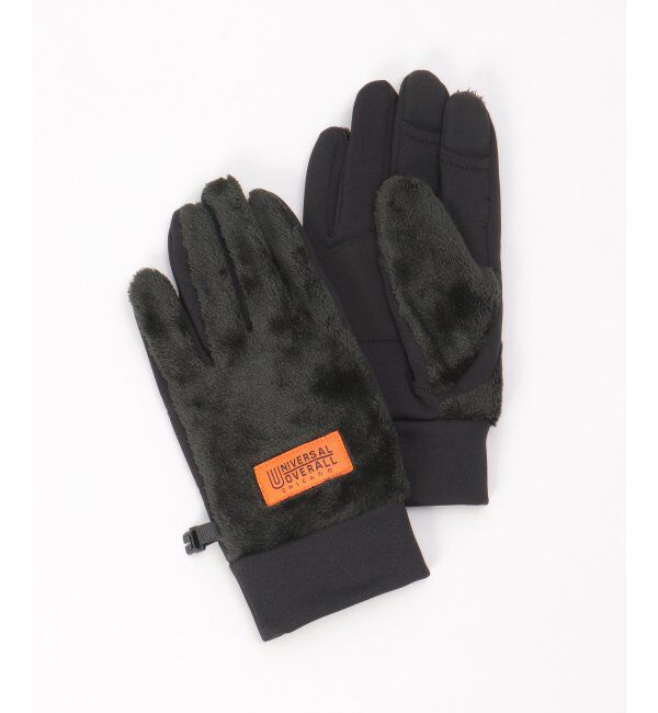 ikka「UNIVERSAL OVERALL ユニバーサルオーバーオール ボアスマートグローブ」|手袋|ブラック
