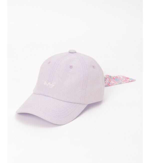 ikka kids「シャンブレー後ろ花リボンキャップ」|その他|