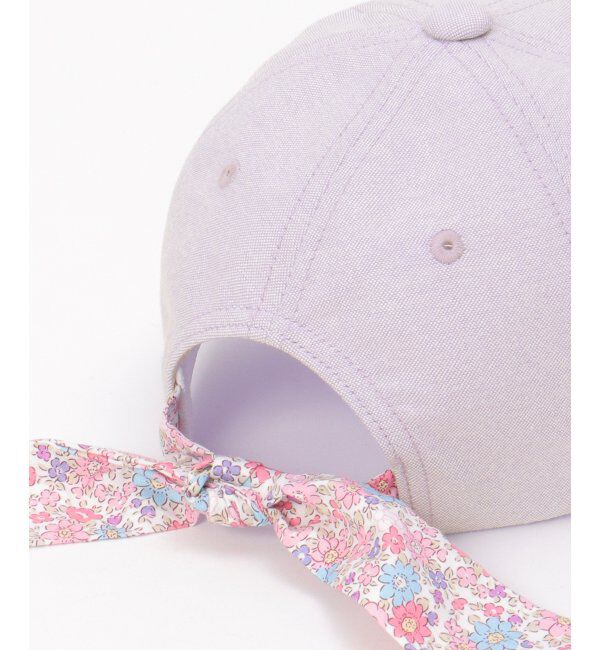 ikka kids「シャンブレー後ろ花リボンキャップ」|その他|