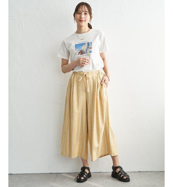 ikka「デニム／レーヨンリネンガウチョ」|その他|