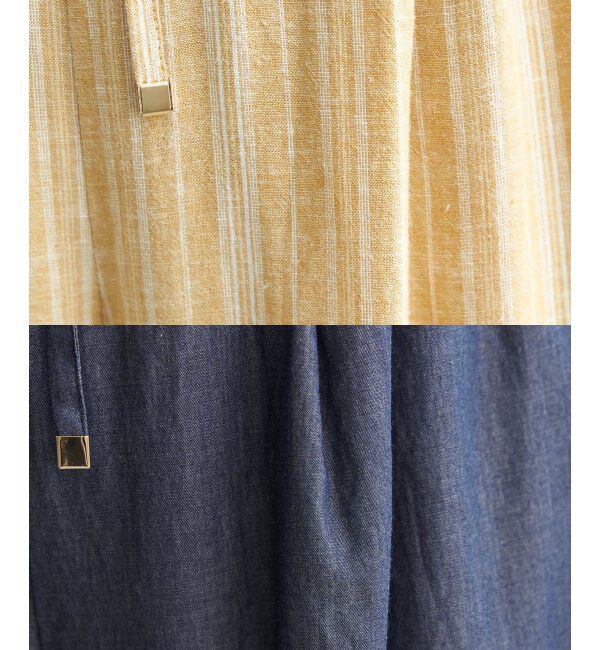 ikka「デニム／レーヨンリネンガウチョ」|その他|