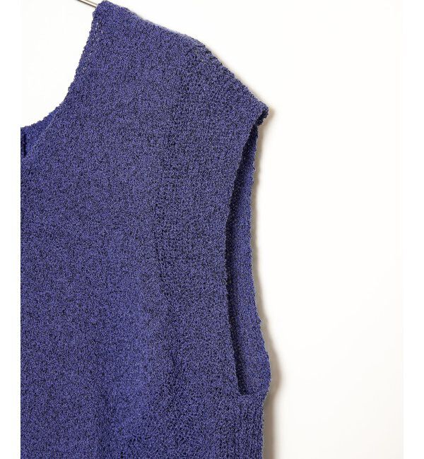 Lbc with Life「ミニブークレ2WAYベスト」|ニット・セーター|