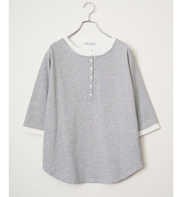 Lbc with Life「ヘンリーネックレイヤー7分袖Tシャツ」|その他|