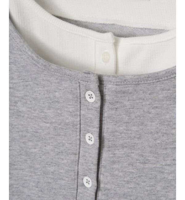 Lbc with Life「ヘンリーネックレイヤー7分袖Tシャツ」|その他|