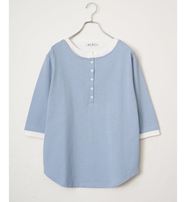 Lbc with Life「ヘンリーネックレイヤー7分袖Tシャツ」|その他|