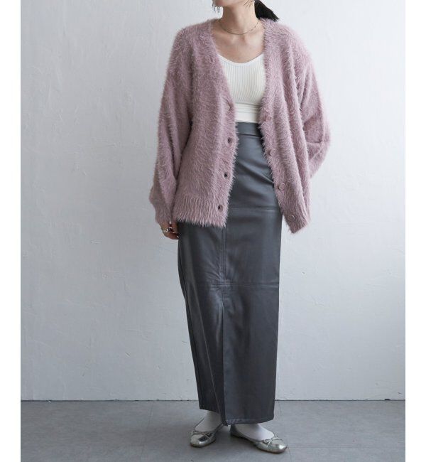 VENCE share style「シャギーニットカーディガン」|カーディガン|