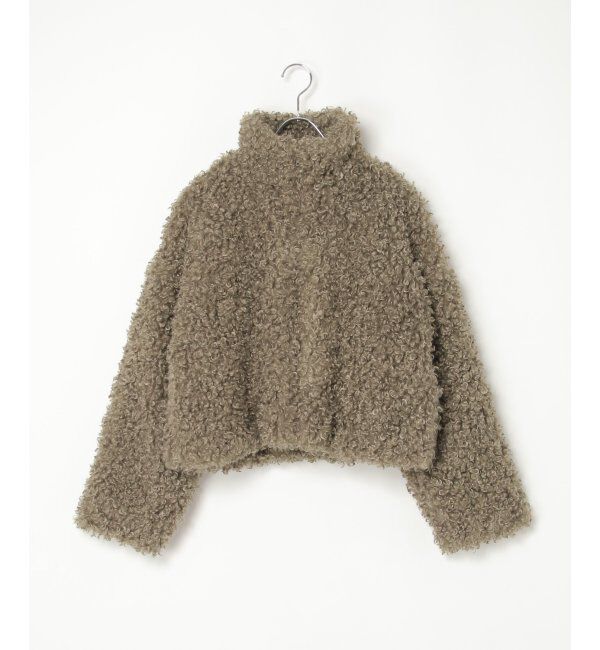 VENCE share style「プードルファースタンドジャケット/スタンドカラー/ショートジャケット」|ブルゾン・スタジャン|