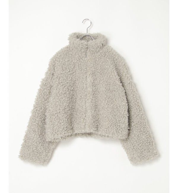 VENCE share style「プードルファースタンドジャケット/スタンドカラー/ショートジャケット」|ブルゾン・スタジャン|