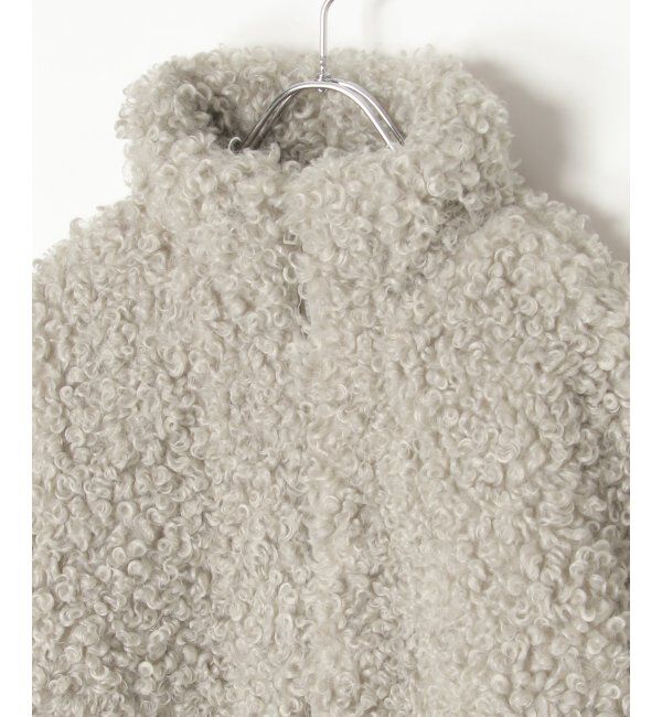 VENCE share style「プードルファースタンドジャケット/スタンドカラー/ショートジャケット」|ブルゾン・スタジャン|