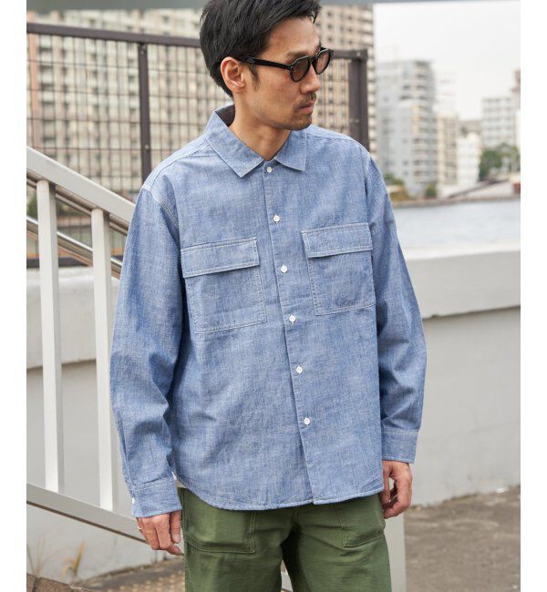 VENCE share style「シャンブレーオーバーシャツ」|シャツ・ブラウス|