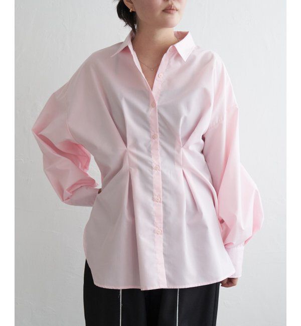 VENCE share style「ブロードウエストタックシャツ」|シャツ・ブラウス|