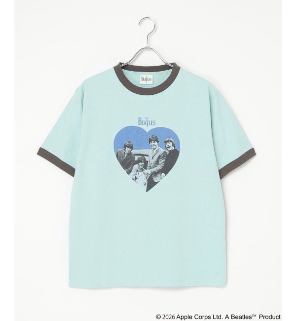 VENCE share style「THE BEATLES ザ ビートルズ リンガープリントTシャツ」|Tシャツ・カットソー|ライトブルー