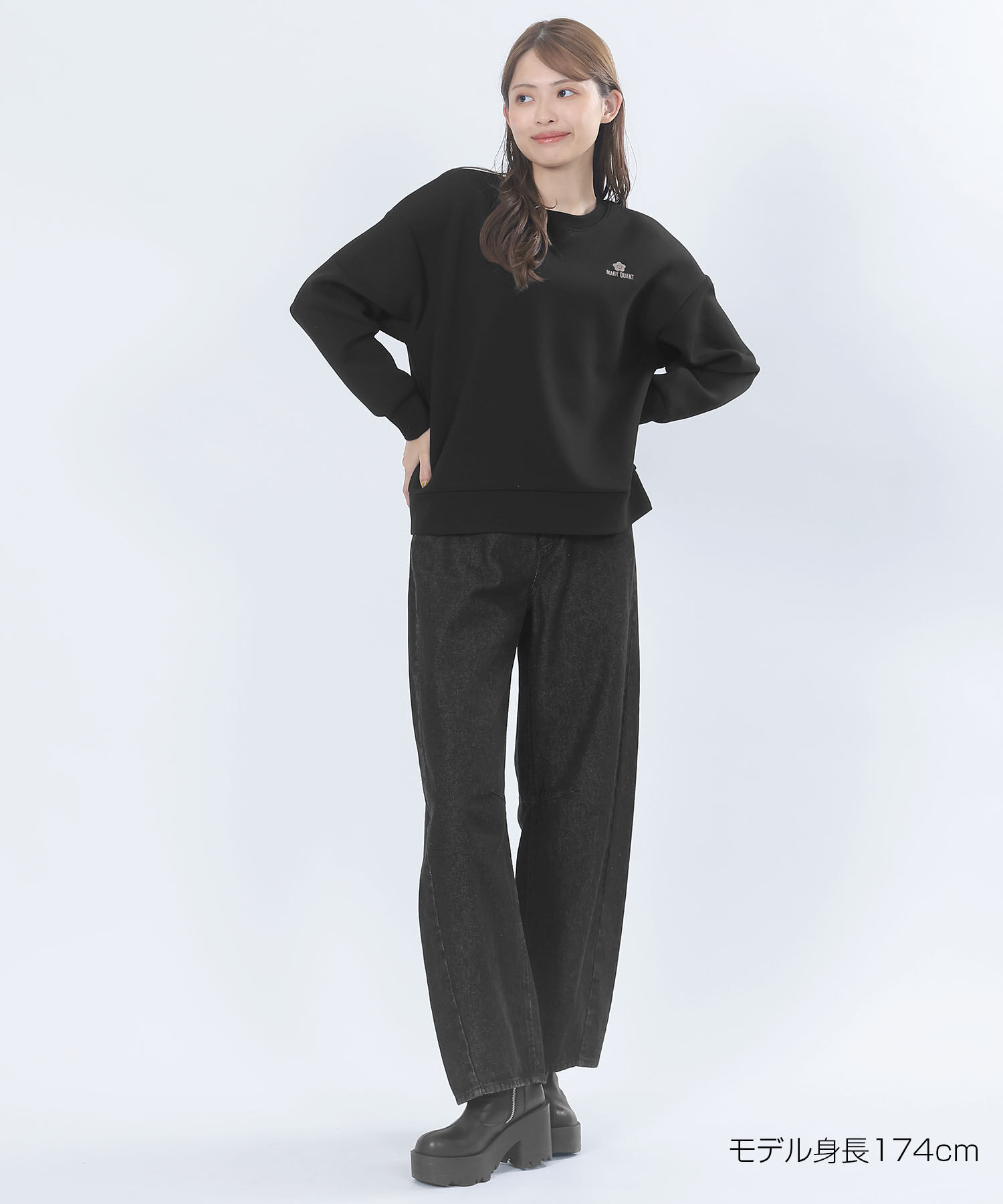 MARY QUANT「ロゴボンディング プルオーバー」|スウェット・ジャージ|