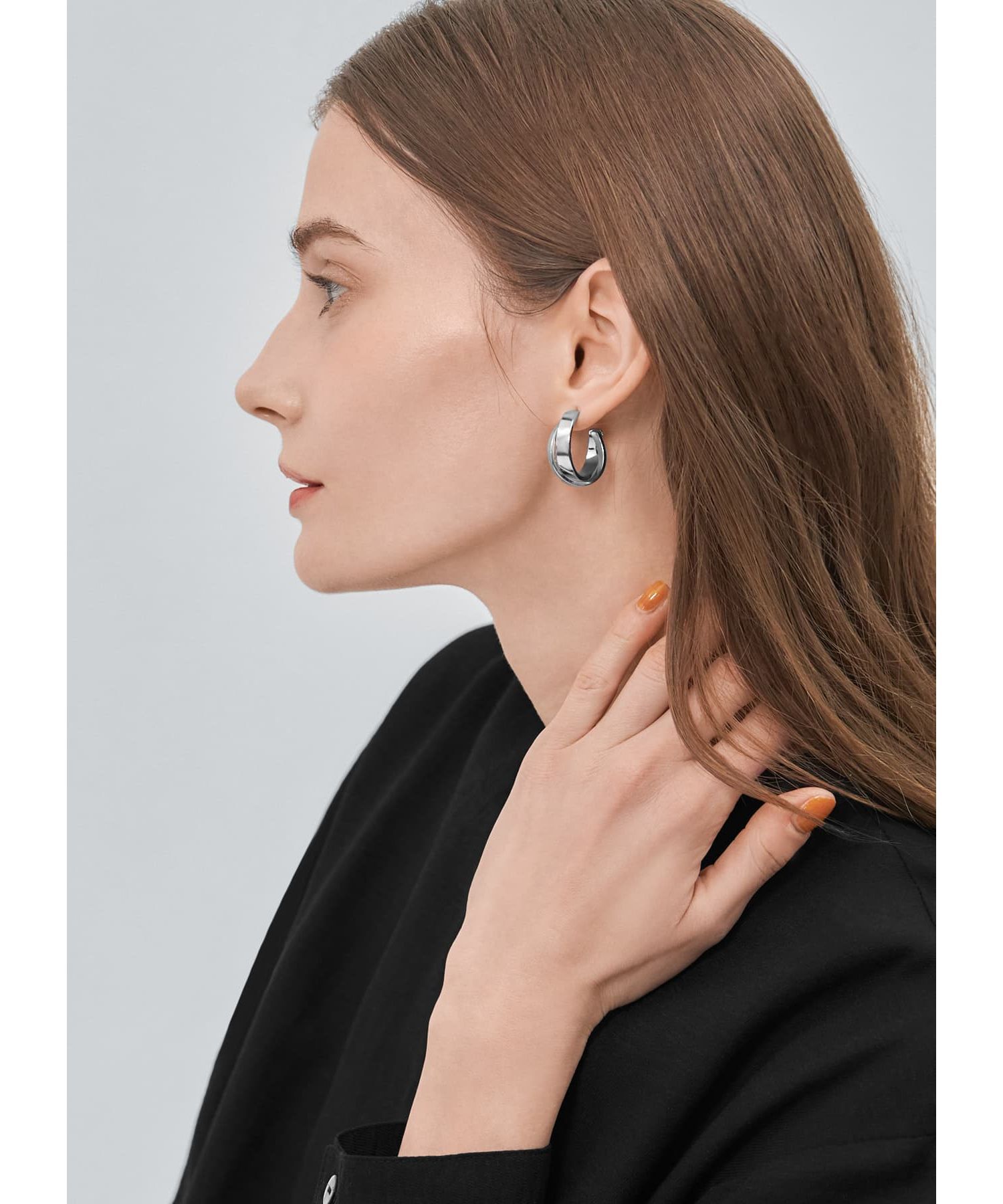 STYLE DELI「スライドダブルフープピアス」|ピアス|