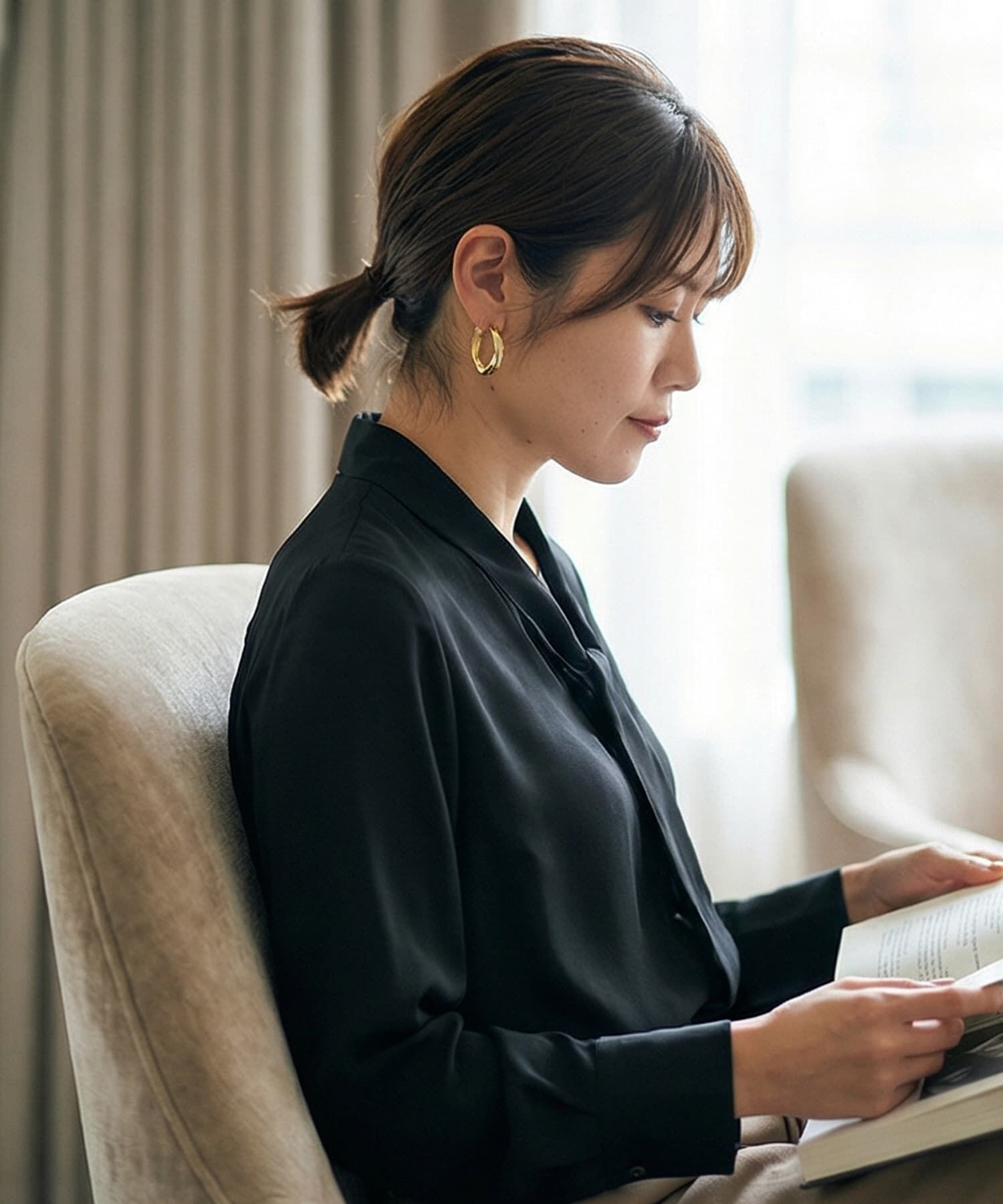 STYLE DELI「【DELI by】ツイストゴールドフープピアス」|ピアス|