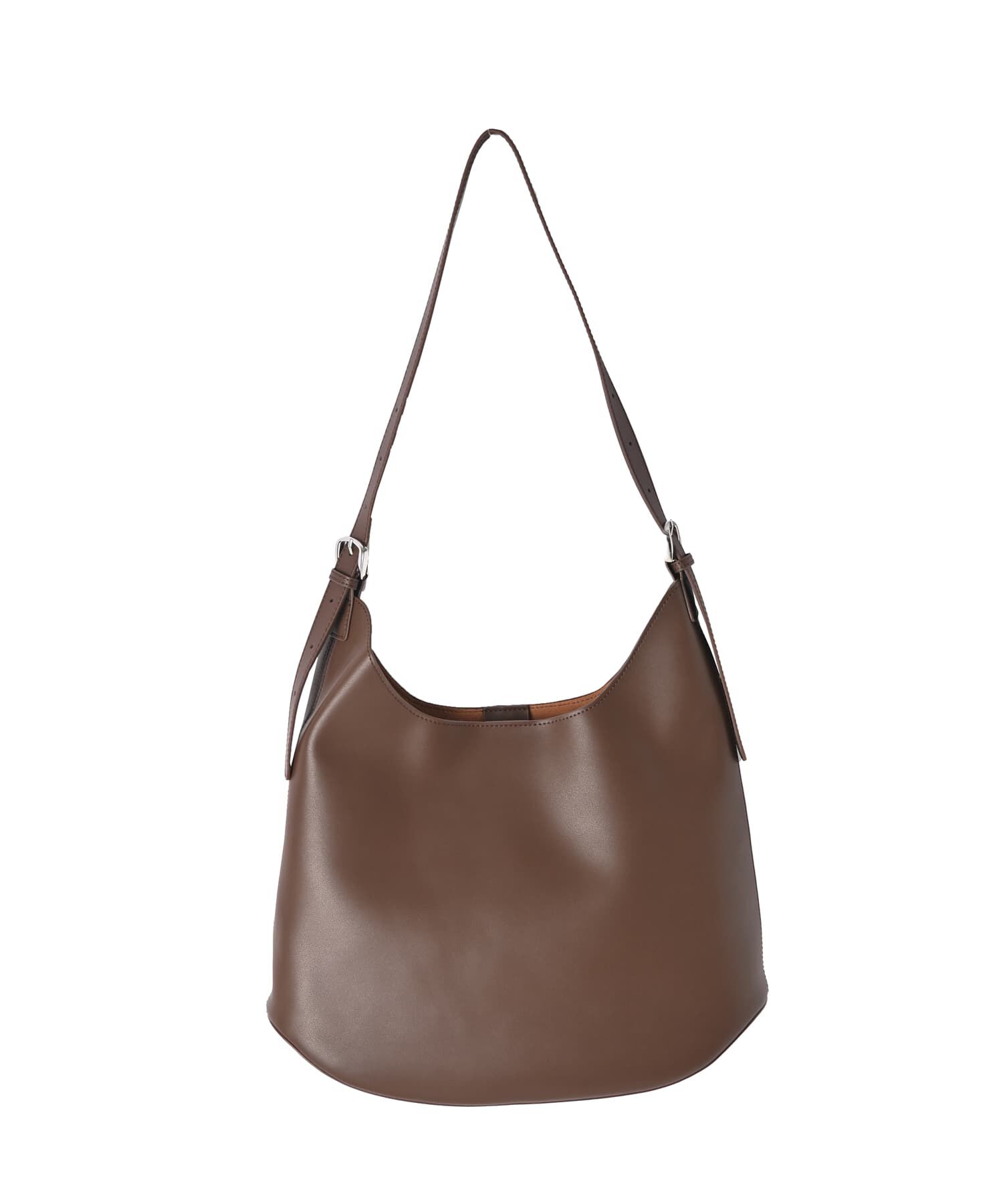 STYLE DELI「【DELI by】アーキテクトフォルムリアルレザーバケットバッグ」|トートバッグ|