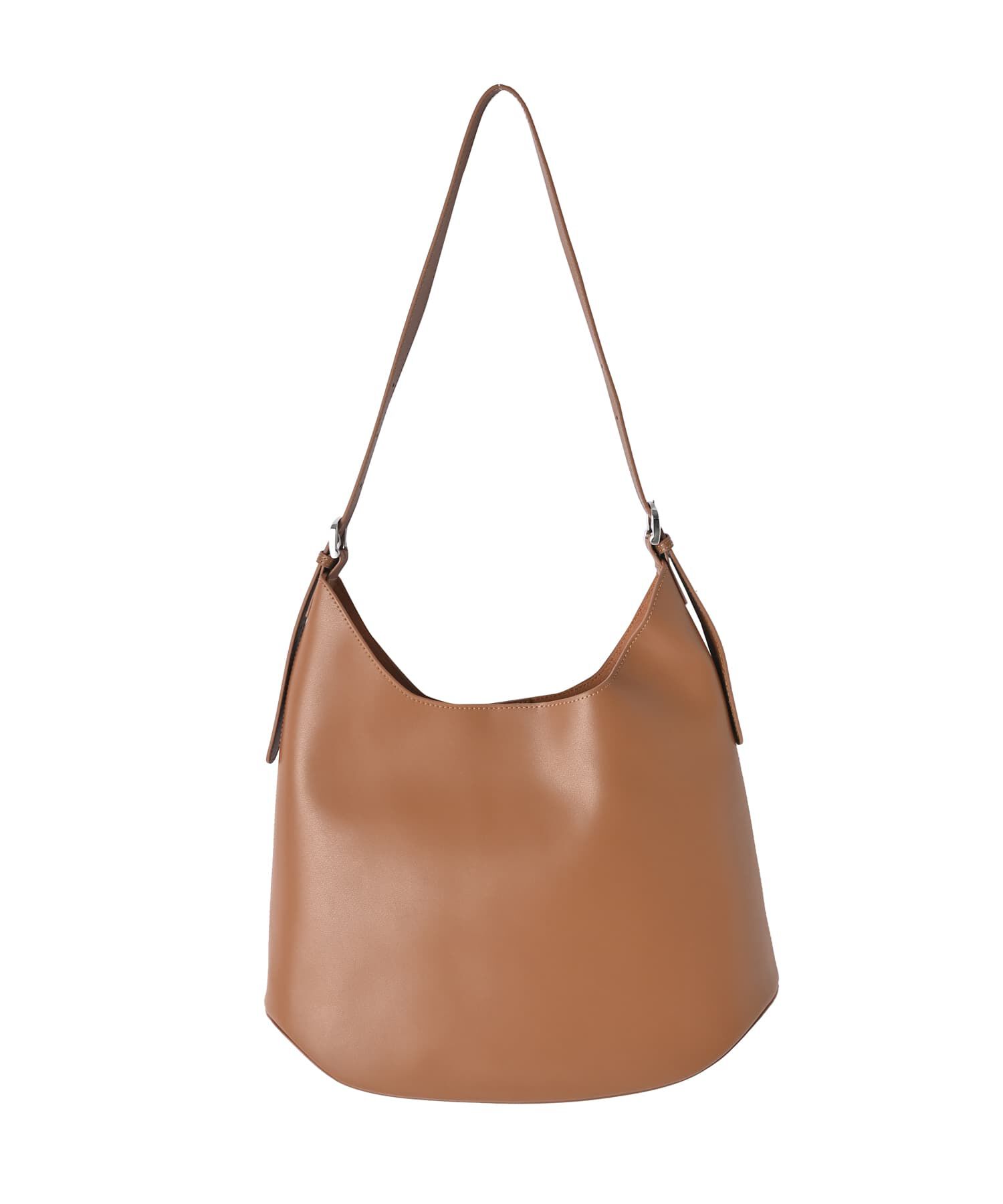 STYLE DELI「【DELI by】アーキテクトフォルムリアルレザーバケットバッグ」|トートバッグ|