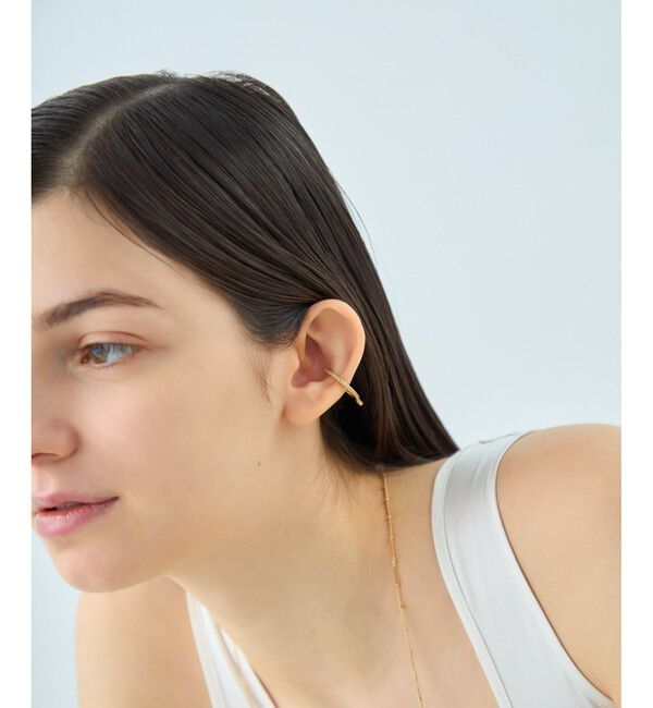 ete「[アシンメトリー] ビジュー イヤーカフ」|イヤーカフ|