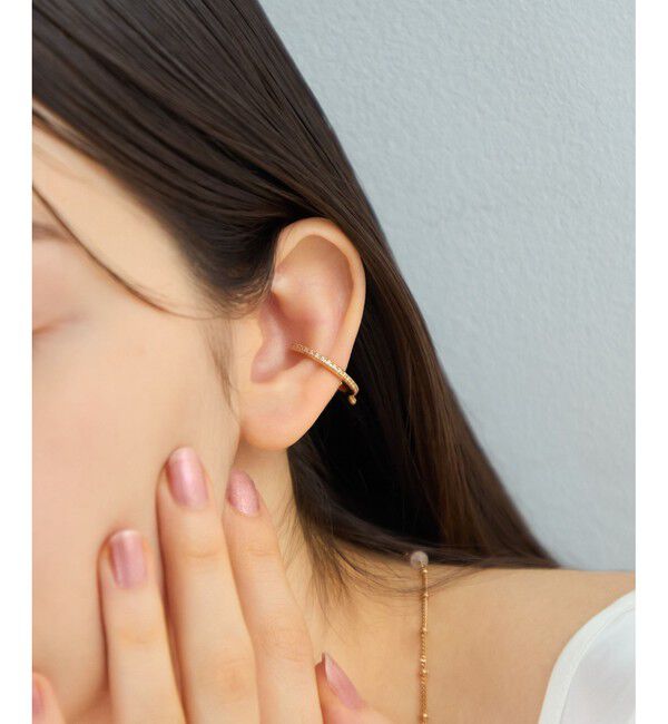 ete「[アシンメトリー] ビジュー イヤーカフ」|イヤーカフ|