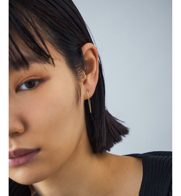 Jouete「K18 ピアス ドレープ」|ピアス|