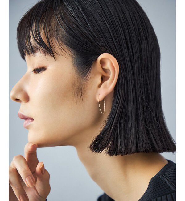 Jouete「K18 ピアス ドレープ」|ピアス|