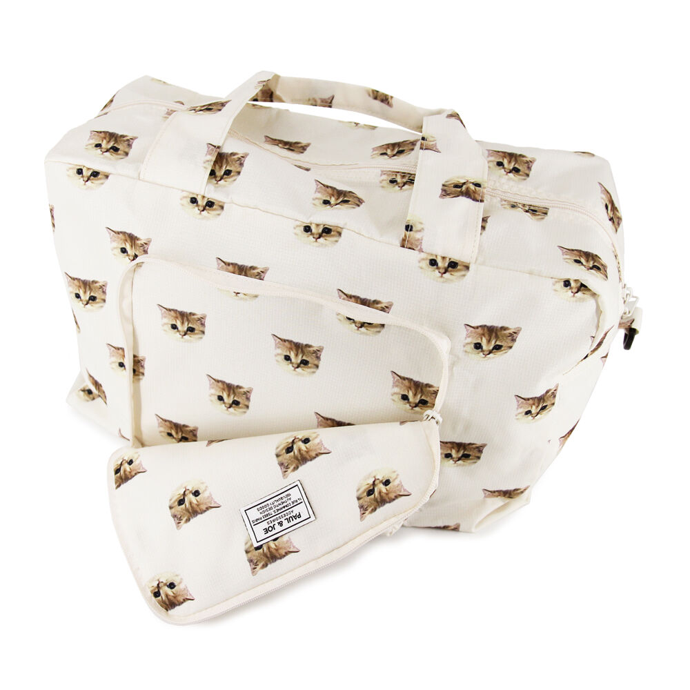 PAUL&JOE「折りたたみボストンバッグ／ヌネット／ＰＡＵＬ　＆　ＪＯＥ」|ボストンバッグ|